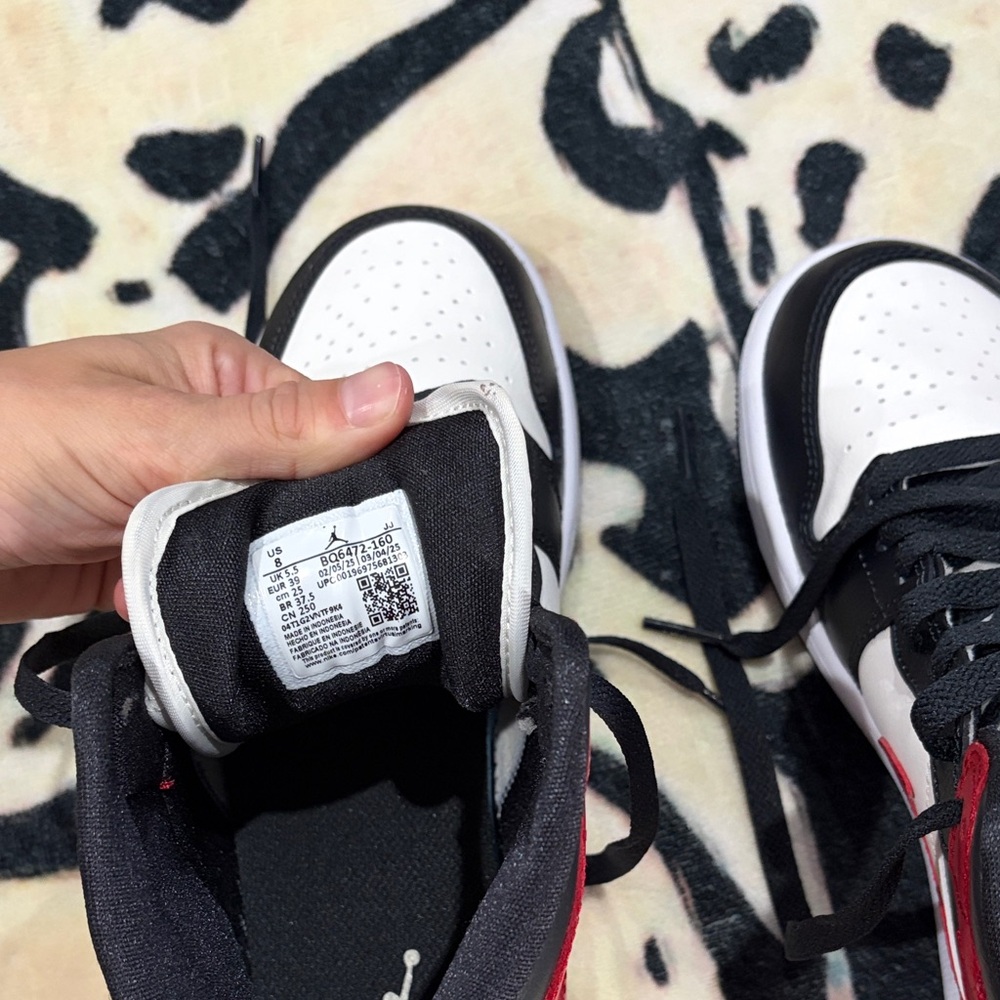 Nike Red and Black High-Top Sneakers - Picture 6 of 9